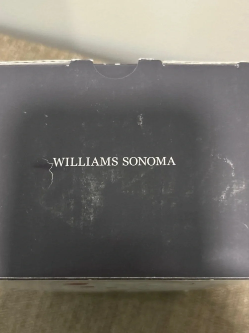Williams Sonoma White Ceramic Measuring Cups & Spoons with Red Heart Accents!